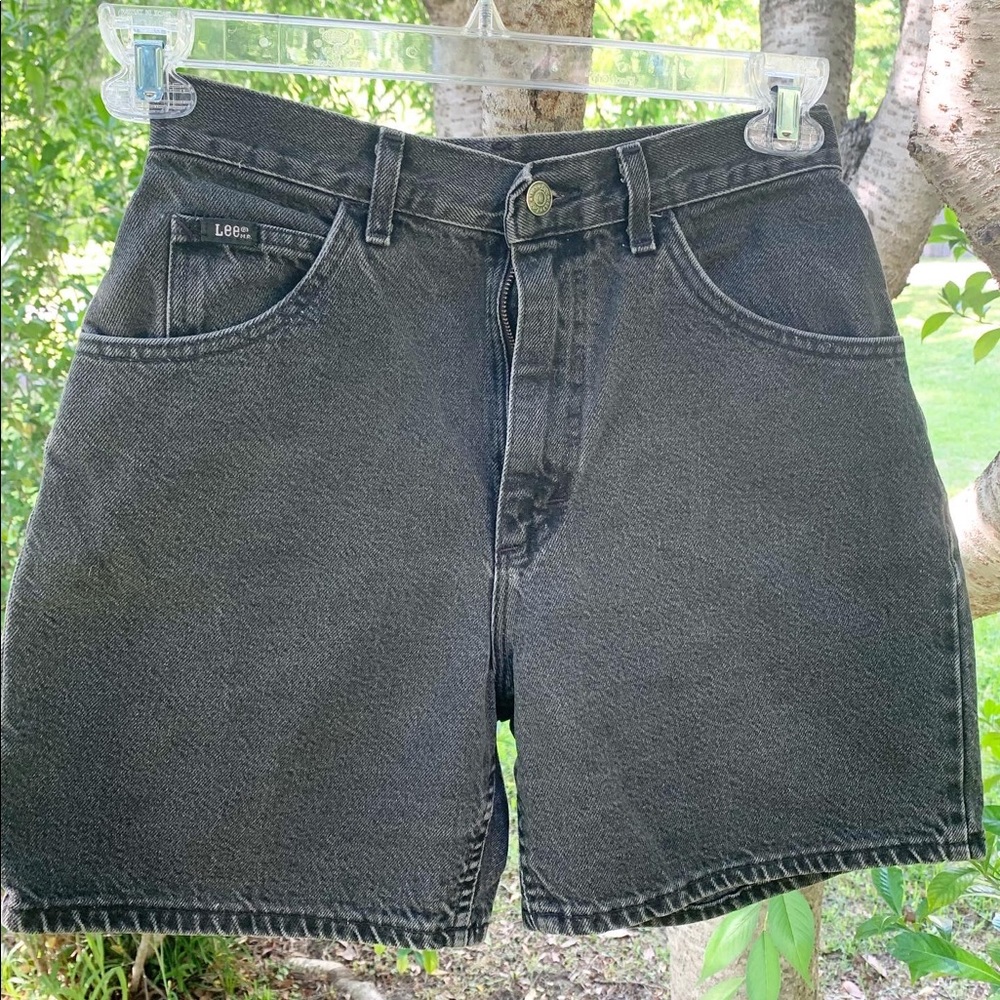 Lee Black Denim Jean Shorts
